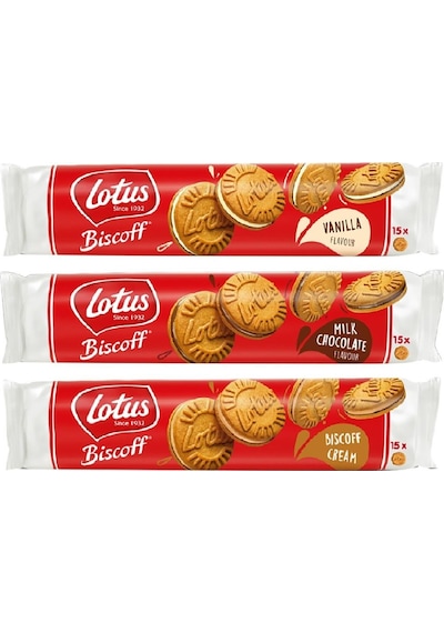 Bıscoff Sandwıch Bıscoff Vanilyalı + Cream Sürülebilir Kremalı + Çikolata Kremalı Bisküvi 150