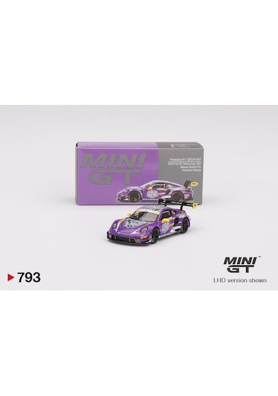 Mini Gt Porsche 911 Gt3 R 27 Hubauto Racing 2023 Fıa Gt World Cup 70th Macau Grand Prix 793 Çok Renkli