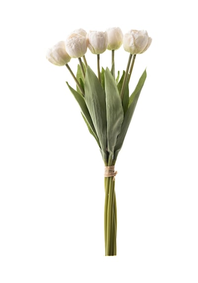Mudo Home Lale Demeti Beyaz 40cm
