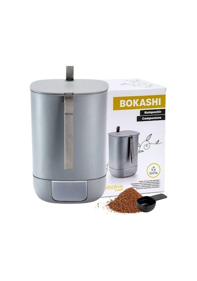 Bokashi Kova Başlangıç Seti 10,6 L - Geri Dönüştürülmüş Plastikten Tasarım Mutfak Komposteri - Bokashi Kompos Diğer