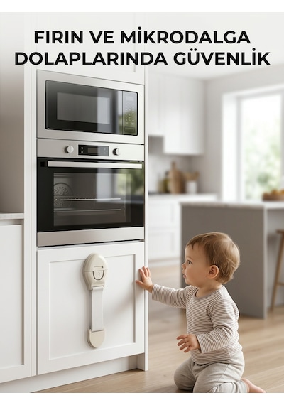 Bebek Güvenlik Dolap Kilidi Çok Amaçlı Çocuk Emniyet Kilit Sistemi - Lisinya