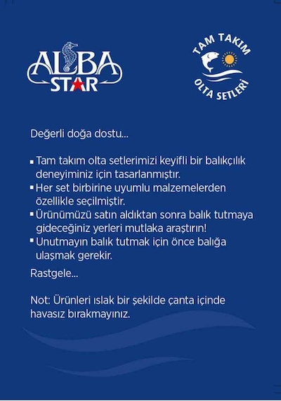 Albastar Tam Takım Hobi Sazan Olta Seti Tts006 300Cm-Standart