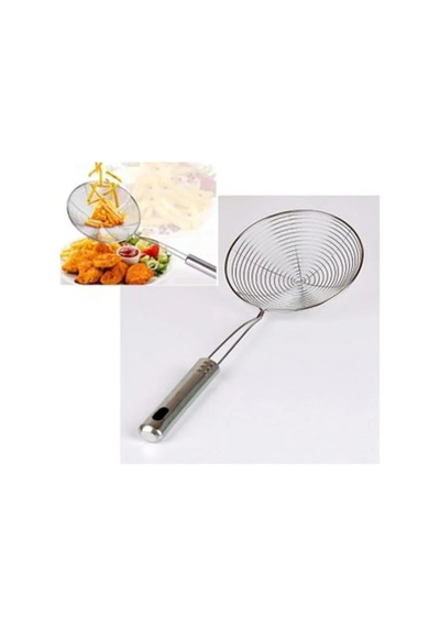 Paslanmaz Metal Kızartma Kevgiri Makarna Süzme Kevgiri 16cm Metal Diğer