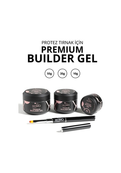 Momo Professional Premium Builder Gel Protez Tırnak Jeli No.09 Vizon 35 gr