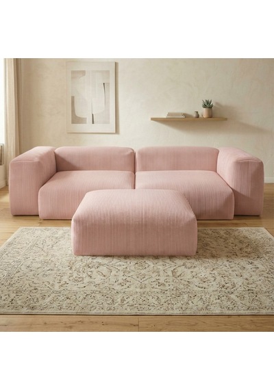 Relax Köşe Koltuk Takımı Sünger Koltuk Kanepe Divan Pembe