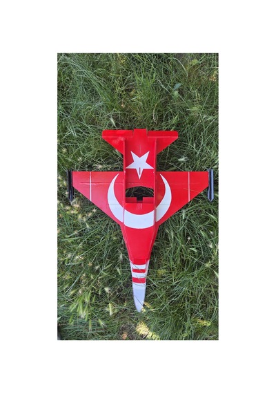 F-16 Ay-yıldız Özel Tasarım Fotoblok Rc Model Uçak Tam Paket Kit Flysky İ6x Kumandalı Diğer