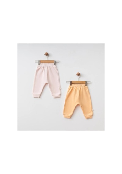 Eslenza Bebek 2'li Bady Pantolon - Pembe Ve Somon