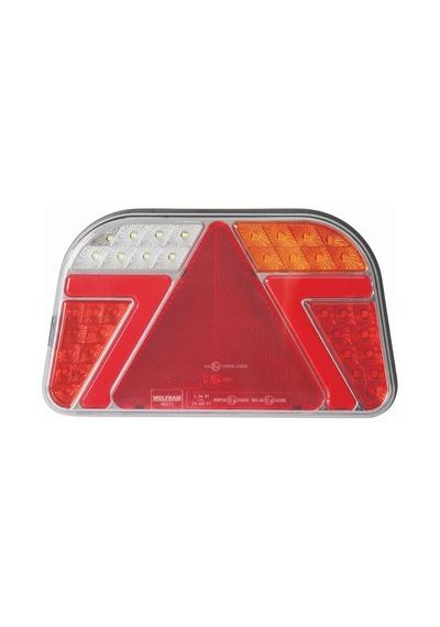 Wolfram 10v-30v Stop Lambası Neon Ledli 7 Fonksiyonlu 241 140 44 Mm E9 Sağ