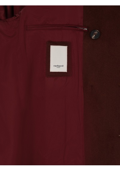 Cacharel Pas Slim Fit Yün Karışımlı Kaşe Kaban Kahverengi