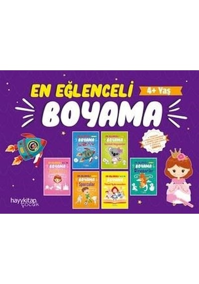 En Eğlenceli Boyama Seti-6 Kitap Takım - Canan Öztürk - Hayykitap