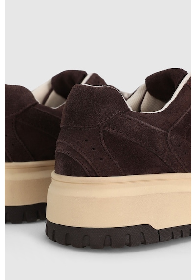 Lufian 122230039 Kay Deri Unisex Sneaker Ayakkabı Kahverengi
