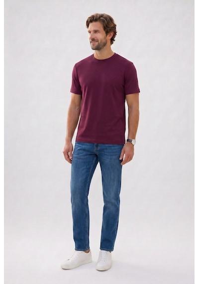 Tudors Erkek Regular Fit Klasik Kesim Ekstra Soft Modal Kumaş Bisiklet Yaka Kısa Kollu Bordo Tişört-50818 Tudors Erkek Regular Fit Klasik Kesim Ekstra Soft Modal Kumaş Bisiklet Yaka Kısa Kollu Bordo Tişört-50818
