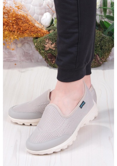 Fort King Mila Rahat Hafif Anatomic Insole Taban Kadın Ayakkabı Bej