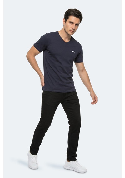 Slazenger Rıvaldo T Erkek Lacivert Tişört