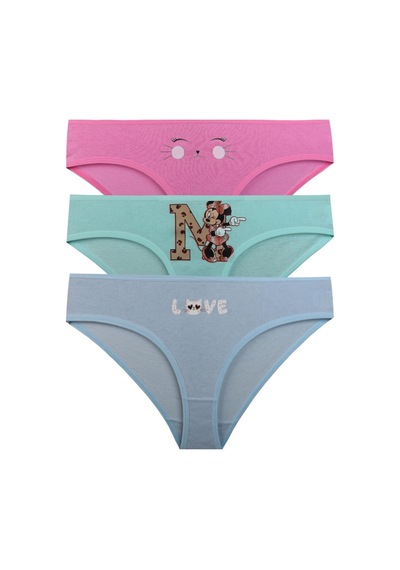 Sensu Kız Çocuk Pamuklu 6'lı Külot Set - Kıds2700 Model-1 Model1