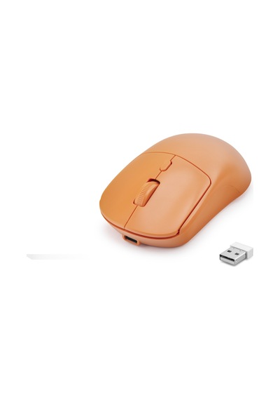 Dual Mode Şarjlı Kablosuz Mouse 2.4 Ghz Bluetooth 5.0 4000 Dpı Turuncu Hdx3415g