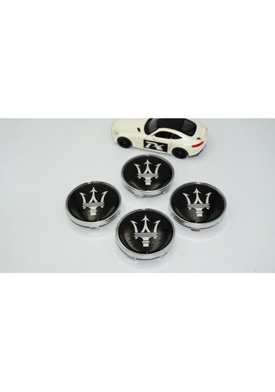 Dk Tuning Maserati Siyah Jant Göbeği Kapak Seti 60mm