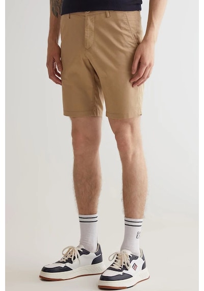 Gant Men's Slim Fit Chino Bermuda Shorts Erkek Dar Kesim Kanvas Bermuda Şort Bej