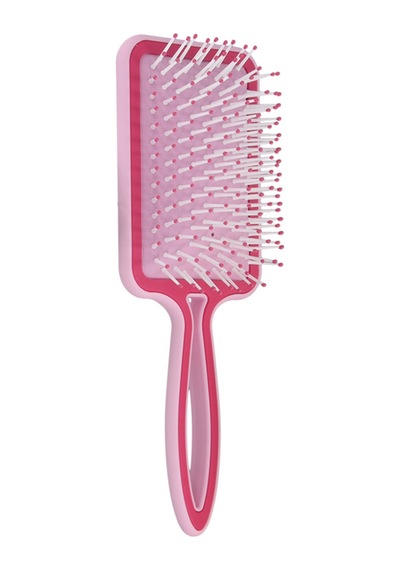 Beauty Pro Puf Açma Tarama Saç Fırçası - Geniş Yüzey Soft Touch Hava Yastıklı Puf Saç Fırçası Pembe
