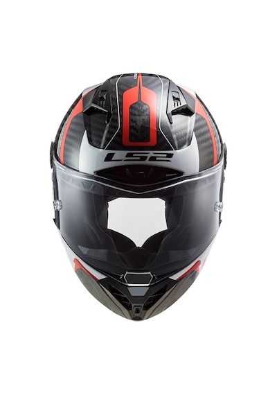 Ls2 Thunder Karbon Racıng 1 Kırmızı-beyaz Kask Beyaz-Kırmızı