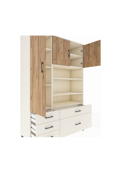 Hyperion Dolap 9 Raflı 5 Çekmeceli 3 Kapaklı 132x44x195 Aytaşı-çam/aytaşı Atlas Çam/aytası Hyperion Dolap 9 Raflı 5 Çekmeceli 3 Kapaklı 132x44x195 Aytaşı-çam/aytaşı Atlas Çam/aytası