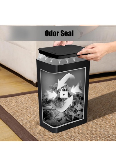 Kapaklı Banyo Çöp Kovası, 10 Litre / 2,6 Galon İnce Çöp Kovası, Mutfak, Yatak Odası, Oturma Odası, Ofis İçin Diğer