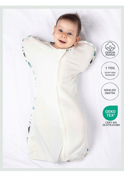 Zuppers Kelebek Kundak Uyku Tulumu - Leaf - 1 Tog Çok Renkli