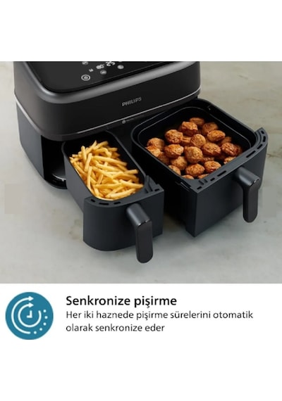 Philips NA350-00 3000 Serisi Çift Hazneli 9 LT Airfryer