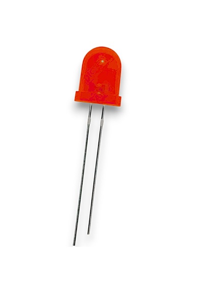 8mm Kırmızı Diffused Led - 50 Adet