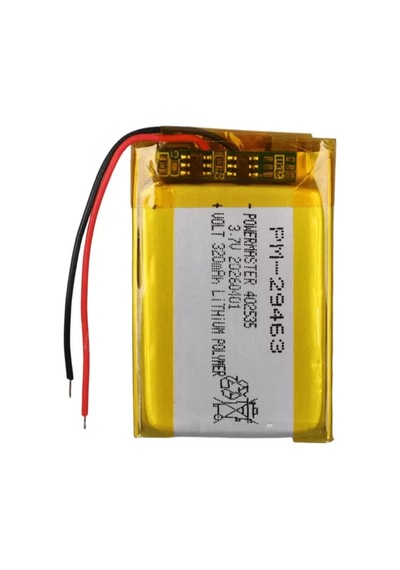 Powermaster Pm-29463 3.7v 320mah 402535 Soketsiz Lityum Polimer Li-po Batarya Şarj Edilebilir Pil