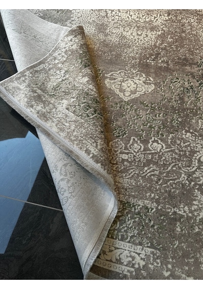 Tresor Halı Salon, Oturma, Yatak Odası Halısı Desen Kodu 34154-954 Gri-krem-yeşil