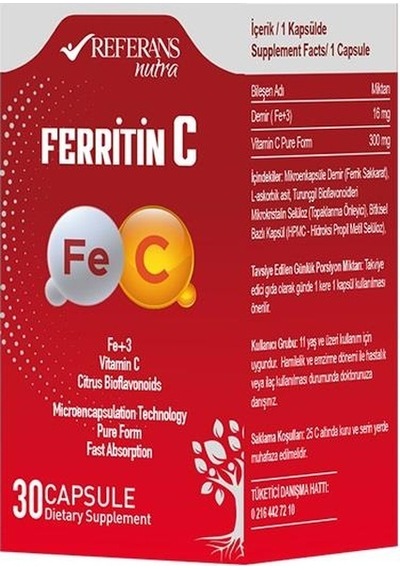 Referans Ferritin C 30 Kapsül