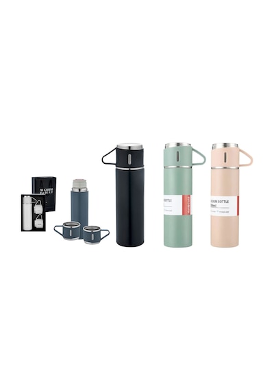 Paslanmaz Çelik 3 Bardaklı Termos Set 500 Ml Paslanmaz Çelik 3 Bardaklı Termos Set 500 Ml