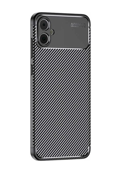 Samsung Uyumlu  Galaxy A05 Kılıf Auto Focus Karbon Kapak - Siyah 0.2M-Çok Renkli