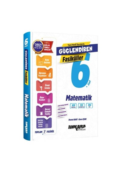 Ankara Yayıncılık 6. Sınıf Matematik Güçlendiren Etkinlikli Soru Bankası