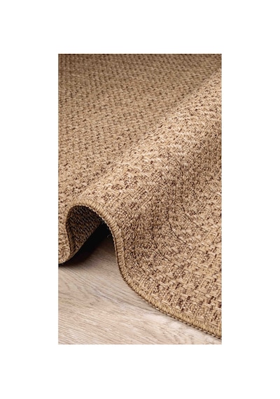 Naturel Sisal Jüt Rengi Hasır Halı Yıkanabilir Kaymaz Taban Dokuma Makine Tozumaz Koyu Bej