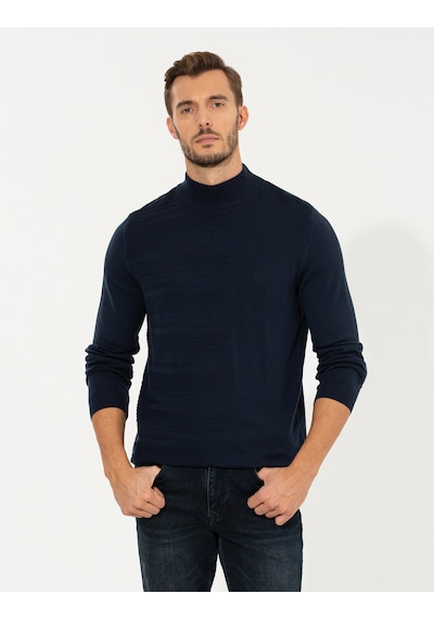 Pierre Cardin Erkek Lacivert Melanj Kazak /triko 50258797-vr120 Lacivert Melanj