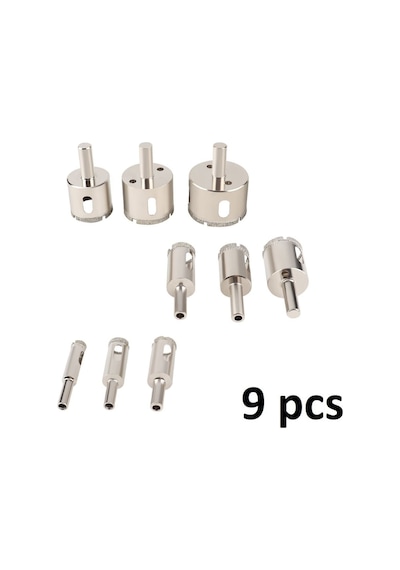 Merttools 9 Parça Elmas Kaplama Delik Delme Uç Seti 6 30 Mm