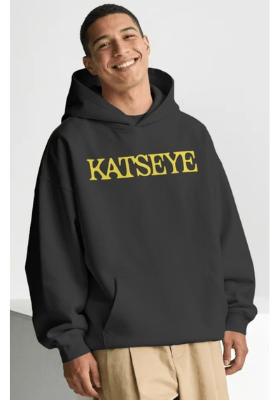 Sevbano Katseye Kpop Müzik Grubu Sırt Baskılı Unisex Oversize Premium Hoo Siyah