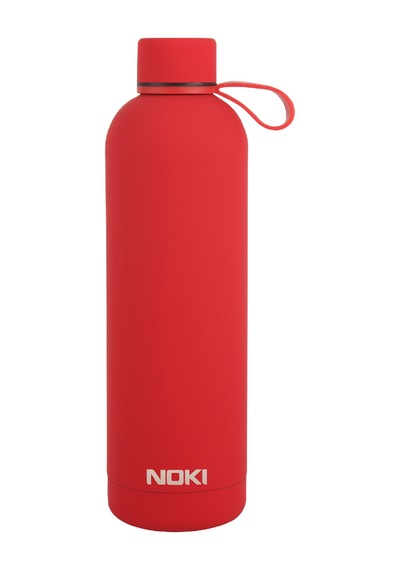 Noki Kırmızı Çelik Matara Vidalı Kapak Soft Touch / 730 Ml Kırmızı