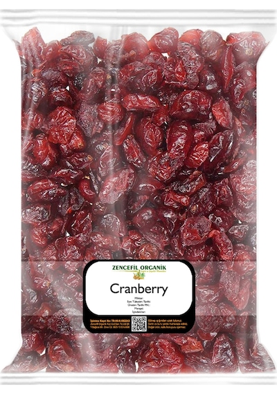 Yaban Mersini Kurusu Cranberry 1 Kg. Kırmızı Kranbery Ithal Yaban Mersini 1 KG
