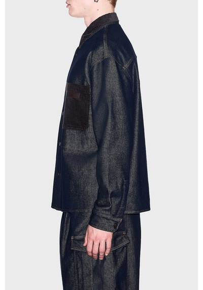 Armani Exchange Kadife Detaylı Pamuklu Oversize Kot Gömlek Erkek Gömlek Xm003402 Af27235 Mb001 Mavi MAVİ Armani Exchange Kadife Detaylı Pamuklu Oversize Kot Gömlek Erkek Gömlek Xm003402 Af27235 Mb001 Mavi MAVİ