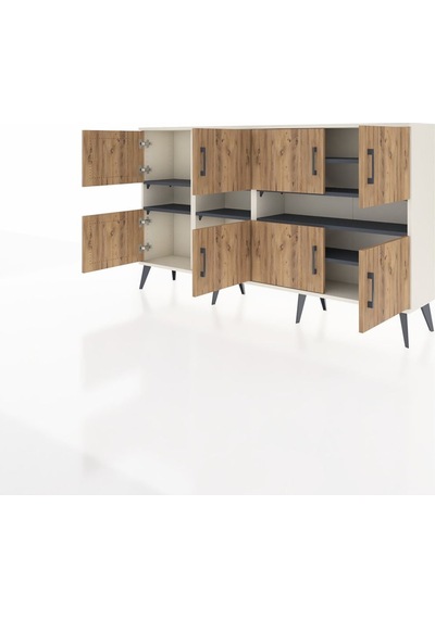 Arges Konsol 8 Raflı 8 Kapaklı 176x30x99 Aytaşı-çam/antrasit Atlas Çam/antrasıt - Aytası Arges Konsol 8 Raflı 8 Kapaklı 176x30x99 Aytaşı-çam/antrasit Atlas Çam/antrasıt - Aytası