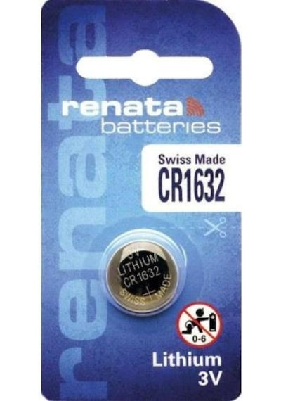 Renata Cr1632 3V Lithium Pil Araç Kumandası Saat Ve Elektronik