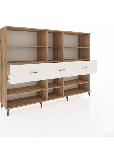 Hyperion Dolap 9 Raflı 3 Çekmeceli 220x44x163 Çam-çam/aytaşı Çam-çam/aytaşı
