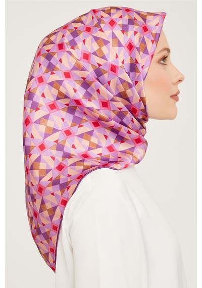 Armine Sura İpek Eşarp 23ka9045 01 Pembe