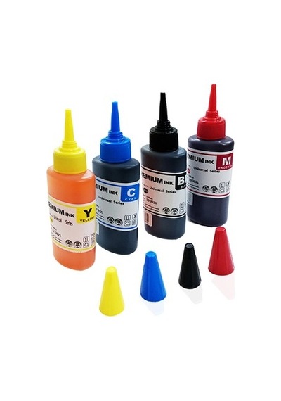 Bitmeyen Kartuşlu Yazıcı Mürekkep Seti 4 X 100 ML