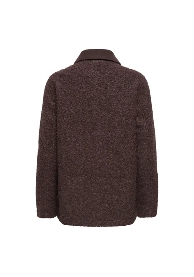Only 15373243 Kadin Mont - Kahverengi