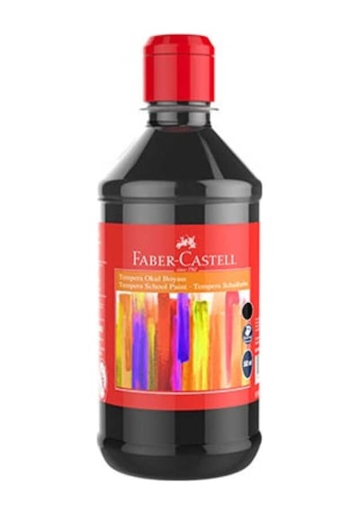 Faber-Castell Tempera Siyah Okul Boyası 500 ML