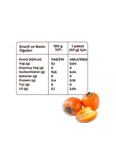Evereat Trabzon Cennet Hurması Kuru Meyve Cipsi - Dondurularak Kurutulmuş Freeze Dried Çıtır Cennet Hurması 35 G